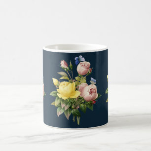 Mug Jardin botanique fleuri de roses jaunes et roses