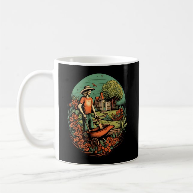Mug Jardin botanique Jardin jardinier Plante (Gauche)