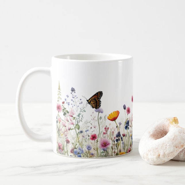 Mug Jardin Botanique Papillon Fleur de la Passion Patt (Avec donut)