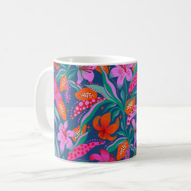 Mug Jardin Botanique Vibrant (Devant gauche)