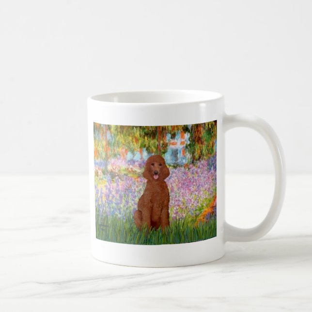 Mug Jardin - Caniche Rouge Foncé #1 (Droite)