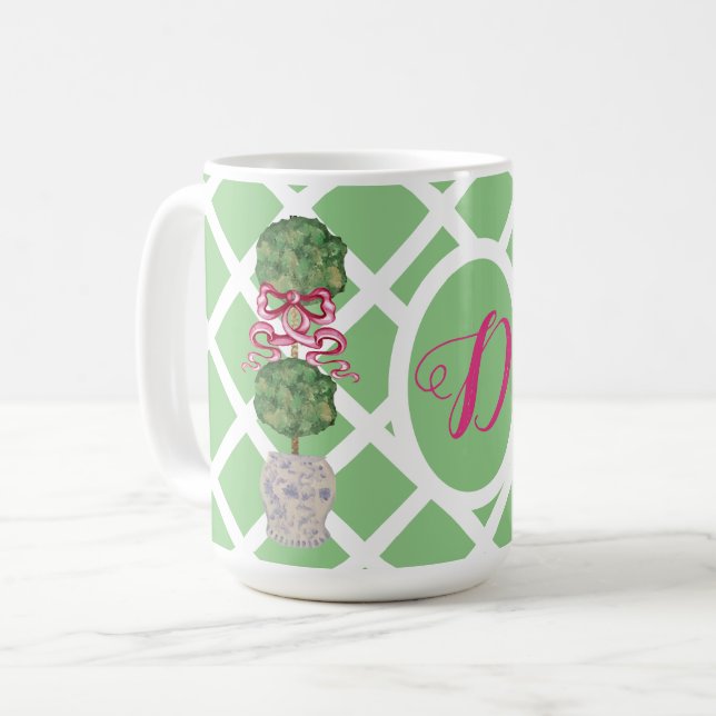 Mug Jardin Chinoiserie Ginger Jar Jars Topiary (Devant gauche)
