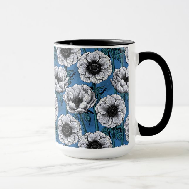 Mug Jardin d'anémone blanc (Droite)