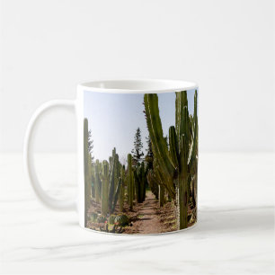 Mug Jardin de cactus, paysage désertique tropical.