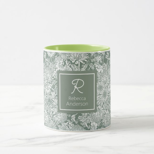 Mug Jardin de campagne australien personnalisé - Sage (Centre)