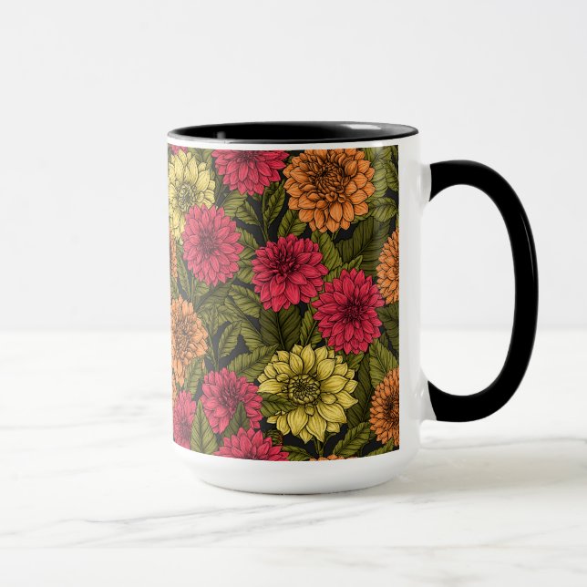 Mug Jardin de Dahlia (Droite)