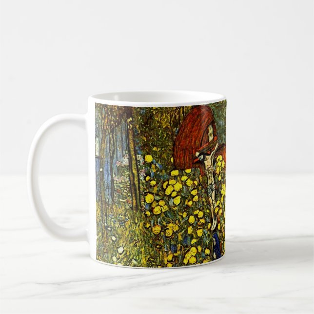 Mug Jardin de ferme avec crucifix de Gustav Klimt (Gauche)
