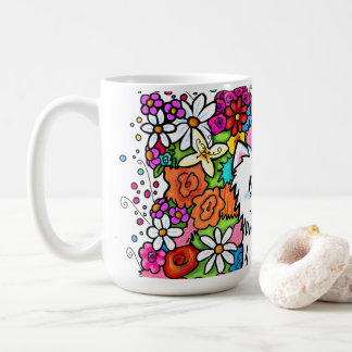 Mug Jardin de fleurs Westie KiniArt