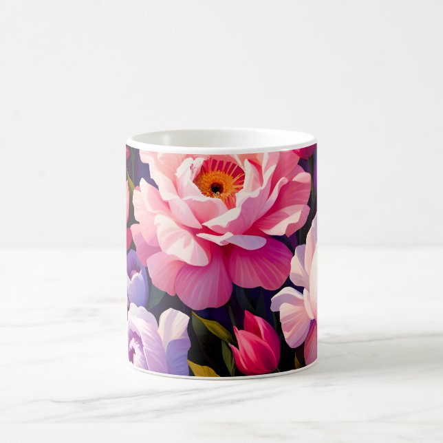 Mug Jardin de floraison rose du lever de soleil Zen de (Centre)