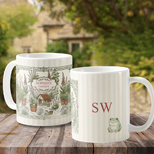 Mug Jardin de grenouilles Cottagecore personnalisé 