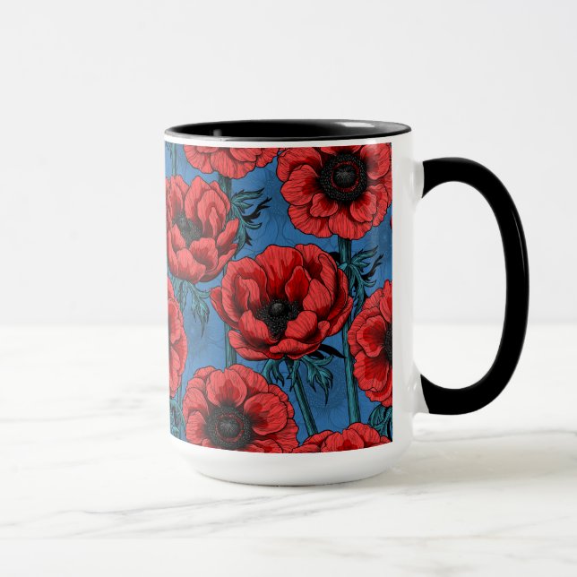 Mug Jardin de l'anémone rouge (Droite)