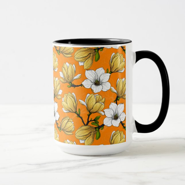 Mug Jardin de Magnolia en jaune (Droite)