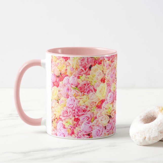 Mug Jardin de roses (Avec donut)