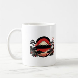 Mug Jardin de Sakura japonais Cerisier en fleurs Mont