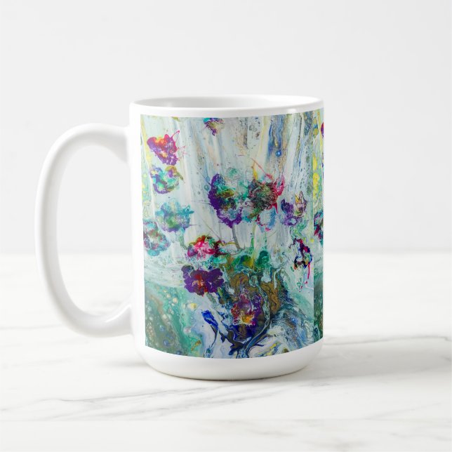 Mug Jardin des colibris Peinture abstraite (Gauche)