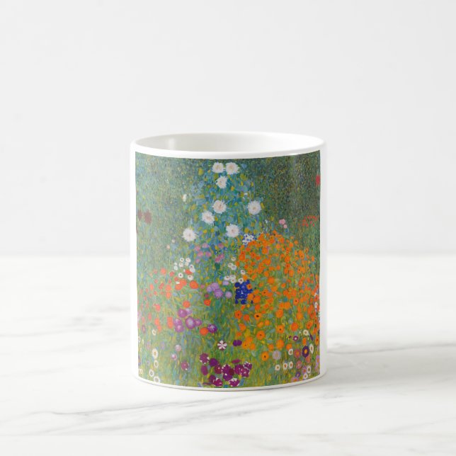 Mug Jardin des fleurs (par Gustav Klimt) (Centre)