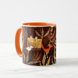 Mug Jardin des oiseaux, art abstrait coloré de Paul Kl