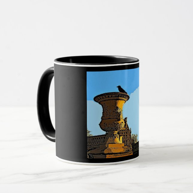 Mug Jardin des Tuileries Crow - Peinture (Devant gauche)