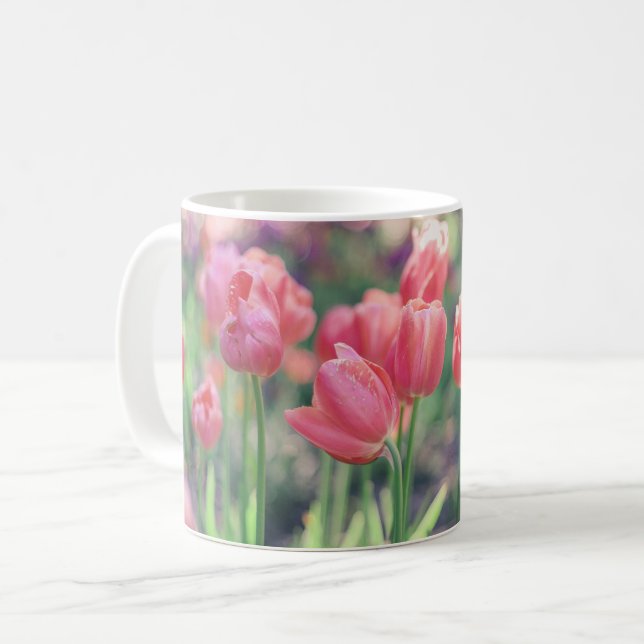 Mug Jardin des Tulipes roses (Devant gauche)