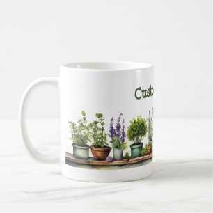 Mug Jardin d'herbes potées personnalisable