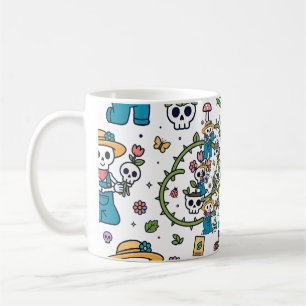 Mug Jardin d'os Squelette Jardinier Drôle d'Art Hallow