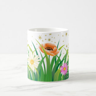 Mug jardin enchanté-scène fleurie