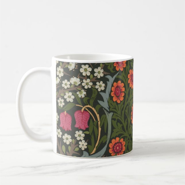Mug Jardin Fleur Classique Blackthorn de William Morri (Gauche)