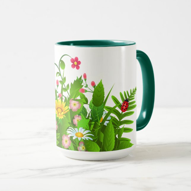 Mug Jardin fleuri (Devant droit)