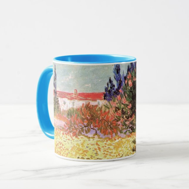 Mug Jardin fleuri par Vincent van Gogh (Devant gauche)