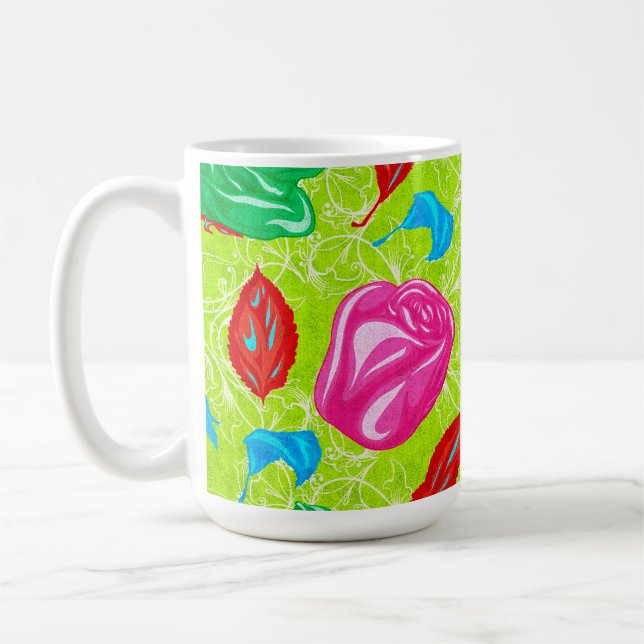 Mug Jardin Fleuri Vibrant (Gauche)