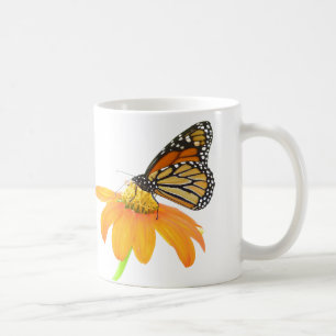 Mug Jardin floral de fleur de tournesol de papillon de
