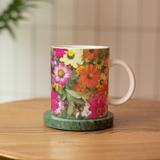 Mug Jardin floral de Zinnia (In Situ Coaster)