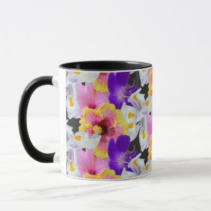 Mug Jardin Floral Tropical Hisbiscus Lis Maman