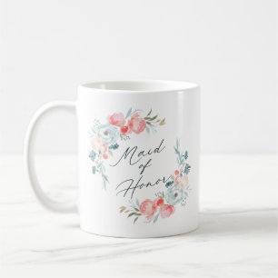 Mug Jardin Français Floral Pivoine Demoiselle d'Honneu