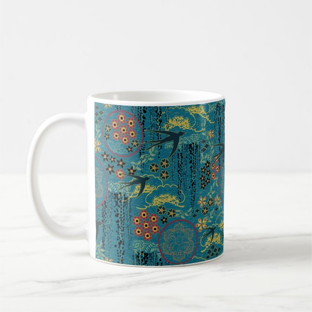 Mug Jardin japonais avec hirondelles (Gauche)