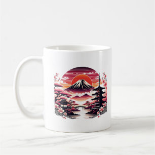Mug Jardin japonais Sakura Mont Fuji Fleur de cerisier
