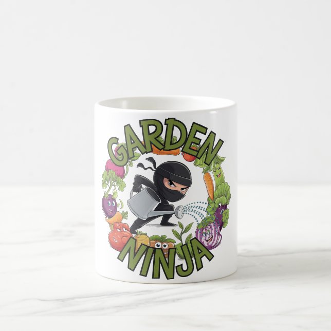 Mug Jardin Ninja Design - Jardin amusant Graphisme (Centre)