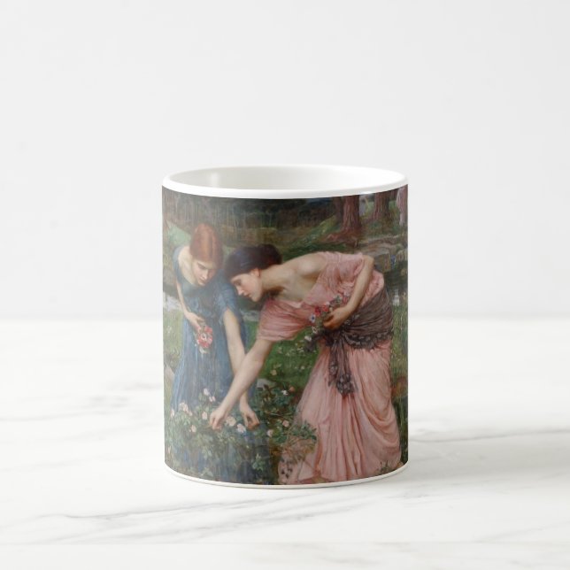 Mug Jardin Romantique Vintage Femmes Préraphaélite (Centre)