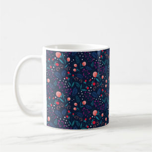 Mug Jardin Rustique Midnight Blue Spring Flowers