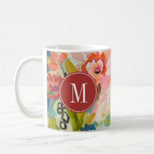 Mug Jardin secret III floral du monogramme  