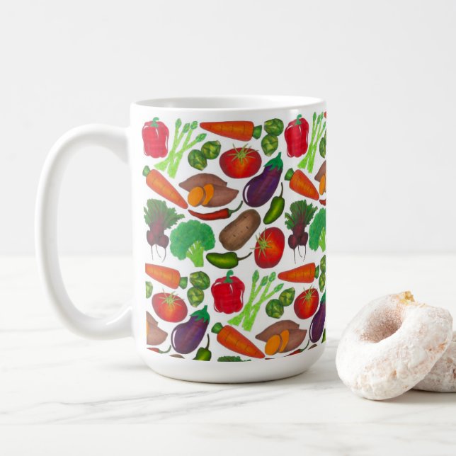 Mug Jardin végétal Produire Légumes de marché écologiq (Avec donut)