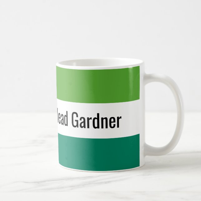 Mug Jardin vert frais modifiable (Droite)