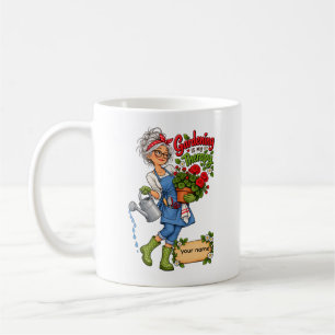 Mug Jardinage drôle est ma thérapie Jardinier personna
