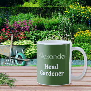 Mug Jardinier-chef Personnalisé Funny Jardin personnal