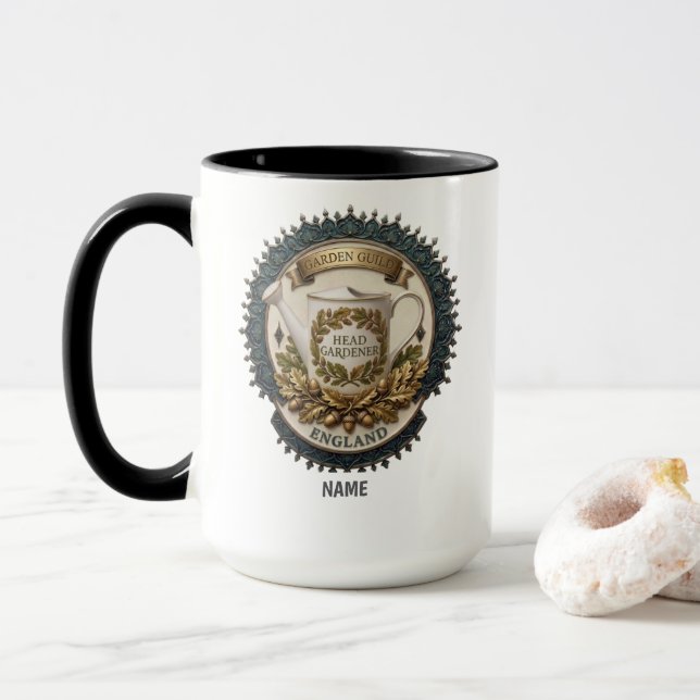 Mug Jardinier en Chef | Eau de Patrimoine Britannique  (Avec donut)