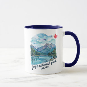 Mug Jasper Park Alberta Canada Aquarelle Paysage