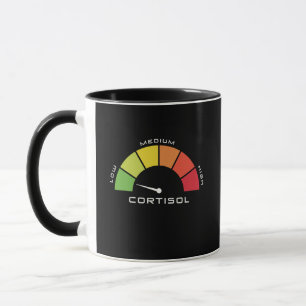 Mug Jauge colorée de cortisol, indicateur de niveau de