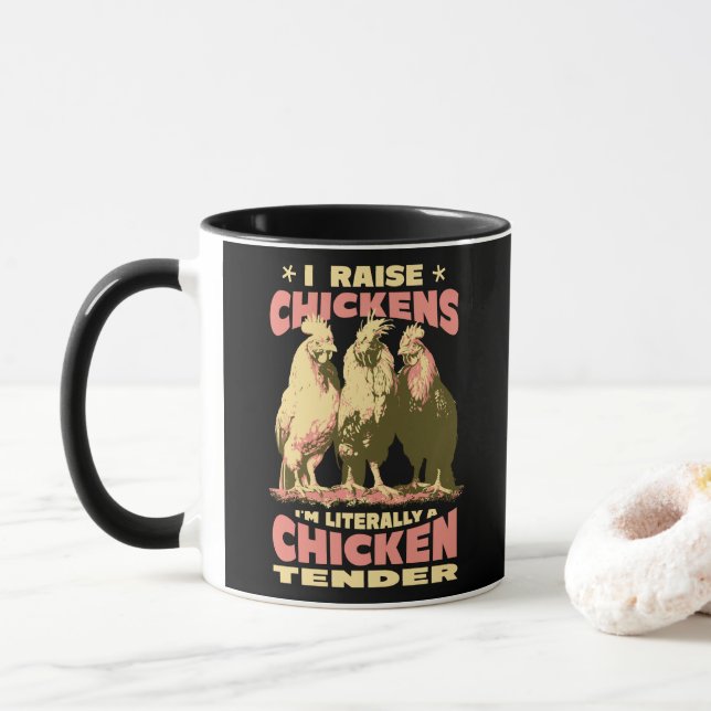 MUG J'AUGMENTE DES POULET JE SUIS LITTÉRALEMENT UN SOU (Avec donut)