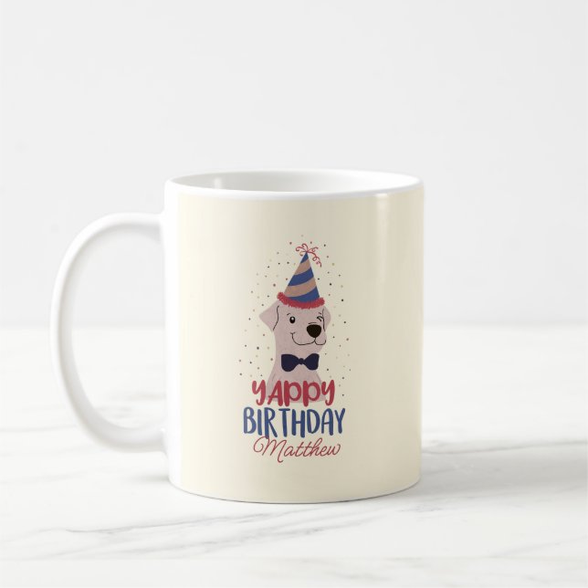 Mug Jaune anniversaire (Gauche)