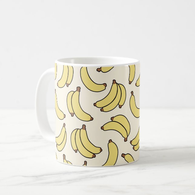 Mug Jaune Beurre Banane Cabane Tropical Ludique (Devant gauche)